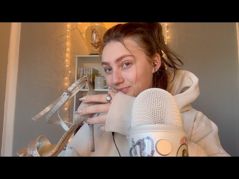ASMR 👡 on my homecoming shoes (Tapping and Scratching)