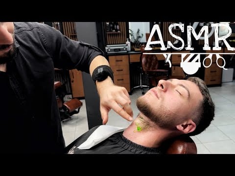 Witness a complete transformation 💆‍♂️🔥 Beard grooming, face & neck massage, and deep relaxation