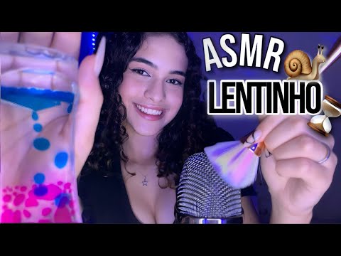 O ASMR MAIS LENTO DO YOUTUBE!! - sons calmos e relaxantes 💤