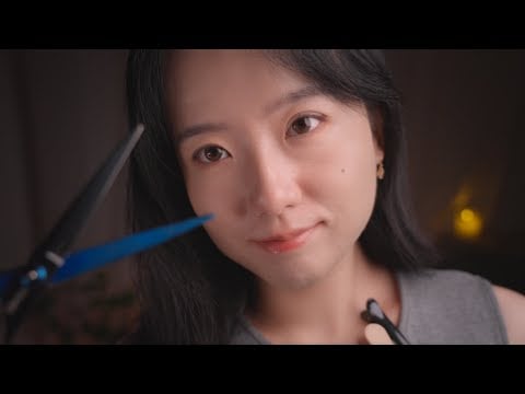 ASMR Personal Haircut — just you, me & the scissors (soft spoken)