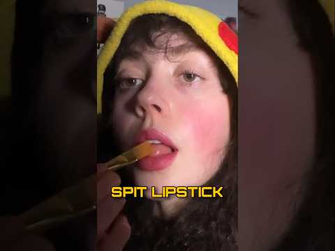 ASMR SPIT LIPSTICK #asmr #shorts #asmrshorts