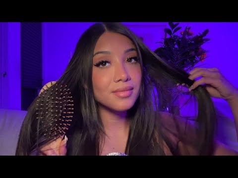 ASMR| Playing With My Hair 💆🏻‍♀️ One Hour 💤 Brushing, Braiding, Twisting 