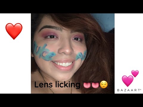 Lens Licking 👅👅 ASMR 🤗