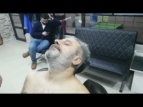 turkish barber head arm  MASSAGE