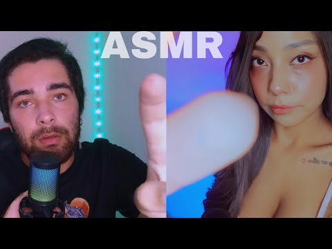 ASMR CUIDANDO do seu ROSTO, ATENÇÃO PESSOAL, OBJETOS na TELA, Colaboração com @Ariete ASMR