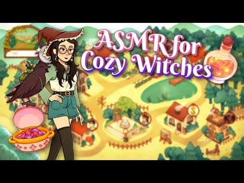 ASMR ✨ The PERFECT Cozy Game to Play this Halloween! 🧙‍♀️ Ear to ear reading ⚗️ Witchy Life Story