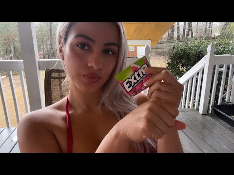 ASMR coconut rain +mouth sounds🥥🫦