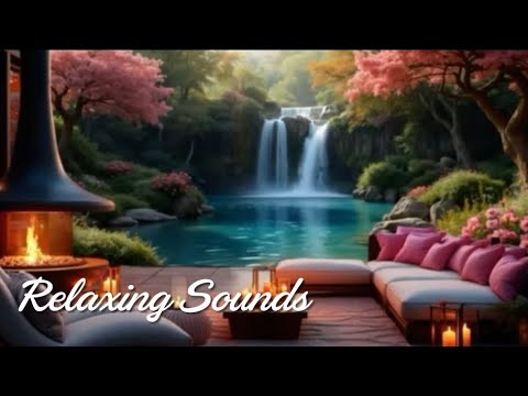 Relax to Ambience Sounds of Cozy Spring Waterfall Sounds and Relaxing Music for Relaxation