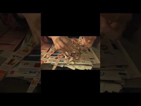 WEIRDLY SATISFYING Paper Tearing, Ripping Junk Mail ASMR #satisfyingasmr #relaxingvideo #asmrvideo