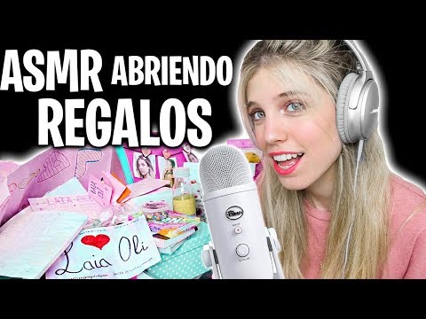 ASMR CON REGALOS DE SUSCRIPTORES 🎁 ABRIENDO VUESTROS REGALOS