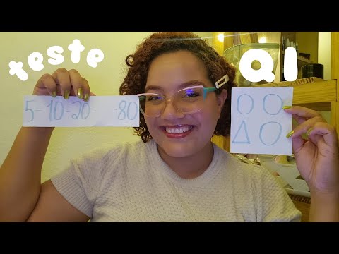 ASMR FAZENDO SEU TESTE DE QI 🧠💕