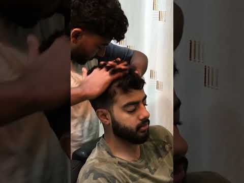 ASMR Head Massage #asmrvideo #headmassage #heavyoiling #healingtouch #streesrelief #relaxingmassage