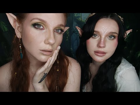 ASMR Fantasy Roleplay | Kind forest elves heal you 💖 Collab with @TinglyPotatoASMR