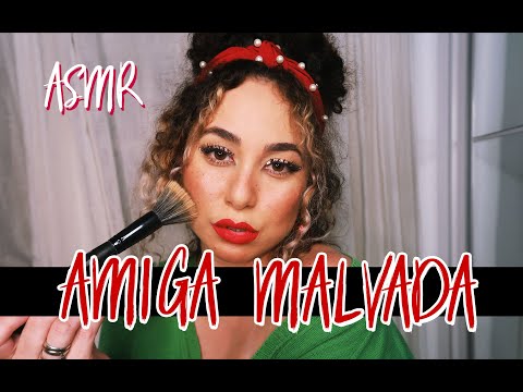 ASMR AMIGA MALVADA TE MAQUIANDO - ESPECIAL 20K