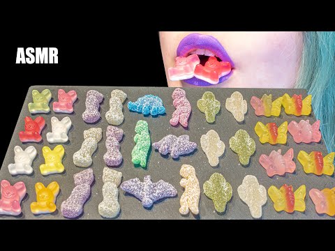 ASMR: BUNNY JELLY CANDY, SUGARY DINOSAURS, SOUR CATS | Animal Candy 🍭 ~ Relaxing [No Talking|V] 😻