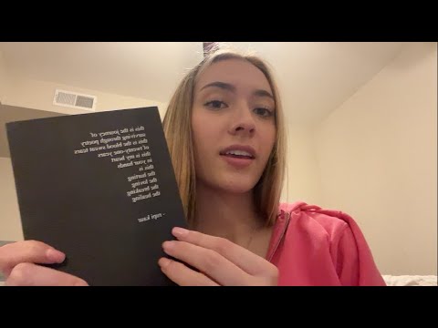 reading poetry ASMR 🖤 ~ soft spoken, lofi