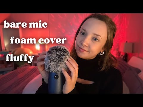 ASMR | BRAIN MASSAGE + CLOSE WHISPER ✨bare mic, foam, fluffy✨