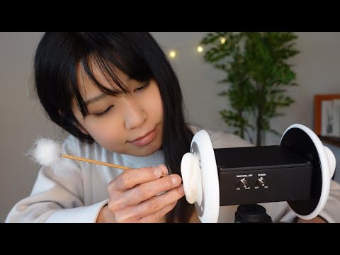 【ASMR】💖耳かきの音と安心する話し声👂🎧22分間の癒しトーク💫Sound of ear cleaning and binaural soothing voice【22min】