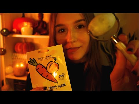 asmr po polsku 🌙 relaksujący wieczór w spa 🧖🏻‍♀️ *fall spa treatment* 🍁 (szept, pielęgnacja, masaż)