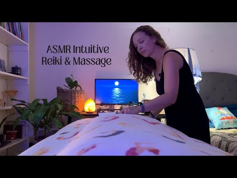 ASMR Reiki, Massage & Nidra🌙Anxiety Relief & Deep Sleep Aid🌊Gentle Ocean Ambiance