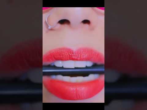 👄 ASMR PEN NOMS Mouths Sounds (asmr Pen Bitting Chewing) #shorts #asmr