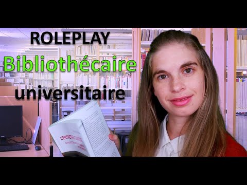 [ASMR] Roleplay INAUDIBLE  Bibliothécaire universitaire