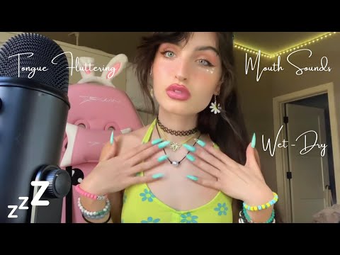 Beebee ASMR Tongue Fluttering Part 3 Compilation | Mouth Sounds, Wet-Dry, UpClose Personal Attention