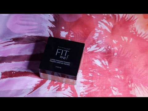 MAYBELLINE FIT ME POWDER ASMR MAKEUP TRIGGERS NAILS TAPPING