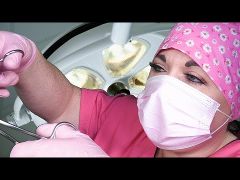 ASMR Ear Surgery (Wart Removal, Blackhead Removal, Ear Exam, Otoscope, Scissor Sounds) Medical RP