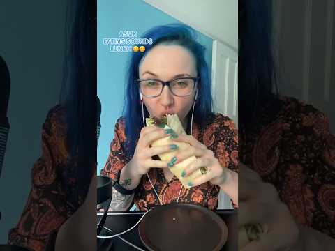 yummy wrap eating sounds asmr mukbang 😋 (full vid on ✅⏰) #asmrmukbang #eatingsounds #shorts #asmr