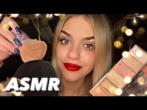 АСМР МАКИЯЖ НА НОВЫЙ ГОД 🎄asmr doing your makeup