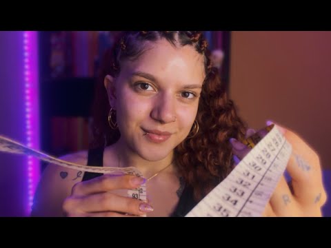 ✨ASMR AVALIAÇÃO FÍSICA✨Medidas, análise de gordura corporal, etc  