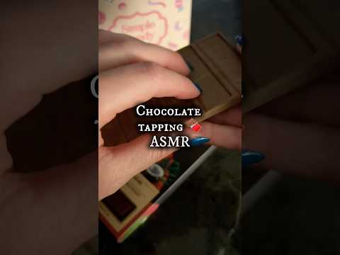 Chocolate tapping ASMR 🍫 #chocolateasmrsatisfying #asmrtapping #asmrshorts