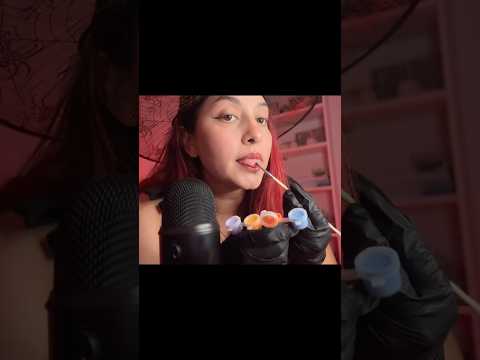 Te maquillo en Halloween 🎃 Sp1t Paiting #asmr #asmrcommunity #relax  #halloween #visualtingle