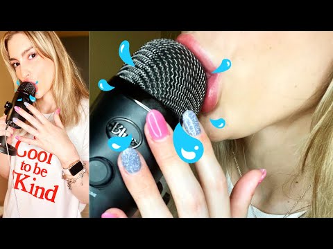 ASMR | SCRATCHING | SLOWLY LICKING WET MOUTH SOUNDS | KISSES💕✨
