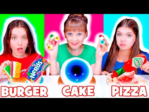 ASMR Preparing Cake, Burger, Pizza Mukbang