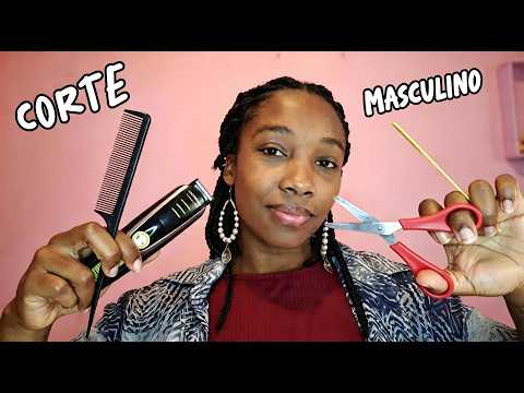 ASMR SALÃO - Corte de Cabelo Masculino COMPLETO✂️🫧| Tesoura, Maquina, Navalha e Lavagem