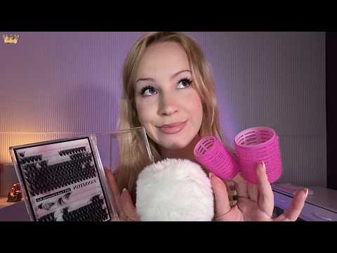 ASMR: Lash lady gossips & gets you ready for graduation 🎓