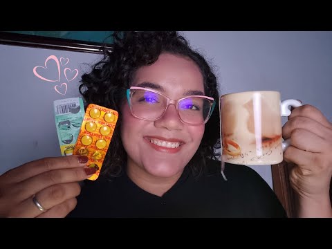 ASMR CUIDANDO DE VOCÊ DOENTE 😷😍💕 Atenção Pessoal, Sons de Boca, Toques na tela