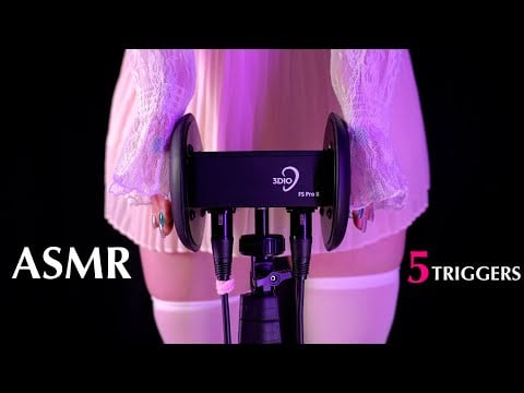 4K/声なし｜深い眠りへ誘う5トリガーASMR/睡眠導入/Relaxation/No Talking/Gel Scratching/3Dio