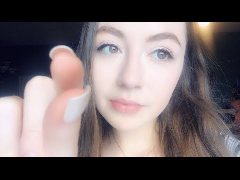 ASMR plucking your negative energy roleplay (personal attention, hand movements, mouth sounds)