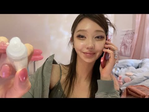 ASMR 00's kpop idol does your makeup 💖