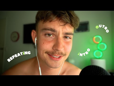 ASMR repeating my INTRO & OUTRO (mouth sounds + hand sounds)