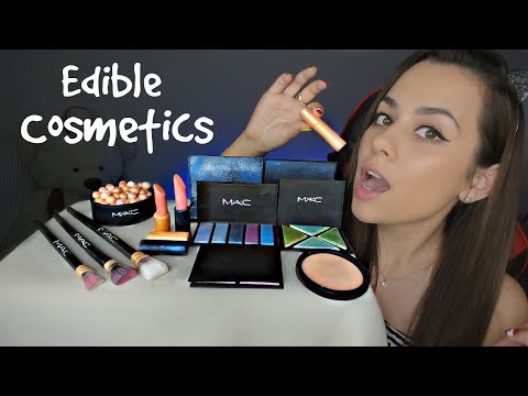 ASMR Edible cosmetics,lipstick, blush, brush, eyeshadow  💄👄| MOST ODDLY SATISFYING EATING SOUNDS