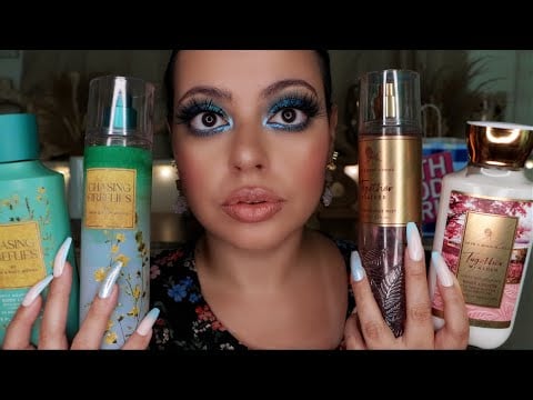 ASMR| Bath & Body Works Haul *MUST HAVES & DUPES* (Long Nail Tapping, Scratching, Liquid Sounds)