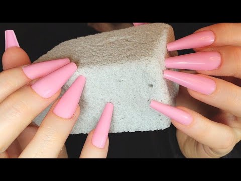 ASMR Aggressive Pumice Stone Scratching | No Talking | Long Nails