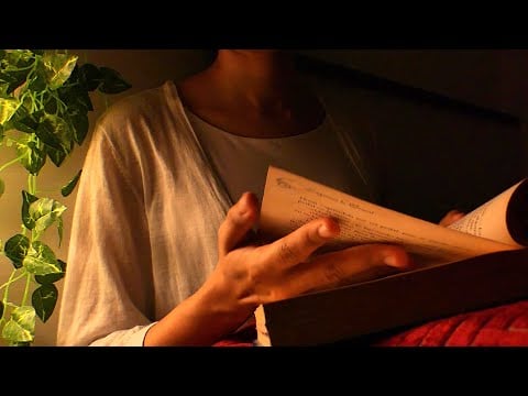 ASMR cozy book page flipping & rain sounds 📖🌧️