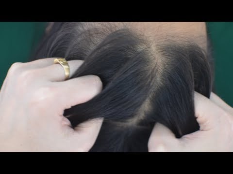 ASMR Hair Pulling Real Person, Hair Parting, Hair Rubbing, Therapy For Relieve Anxiety