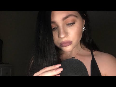 ASMR- UP CLOSE UNINTELLIGIBLE WHISPERING WITH HAND MOVEMENTS