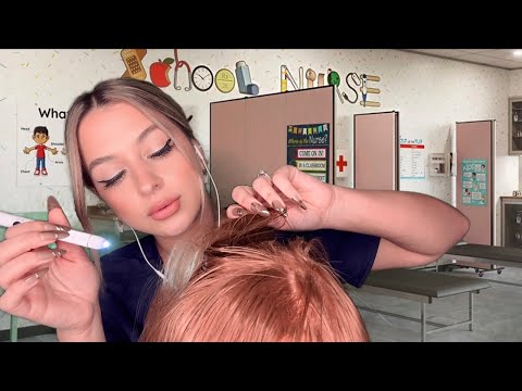 ASMR School Nurse Lice Check 🪮 (another lice outbreak?!)🫠